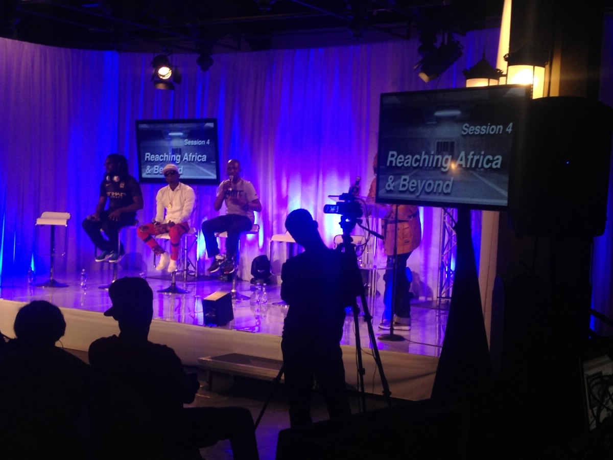 Clarence Peters, Diamond, and DJ Edu at MAMA Music Workshops.