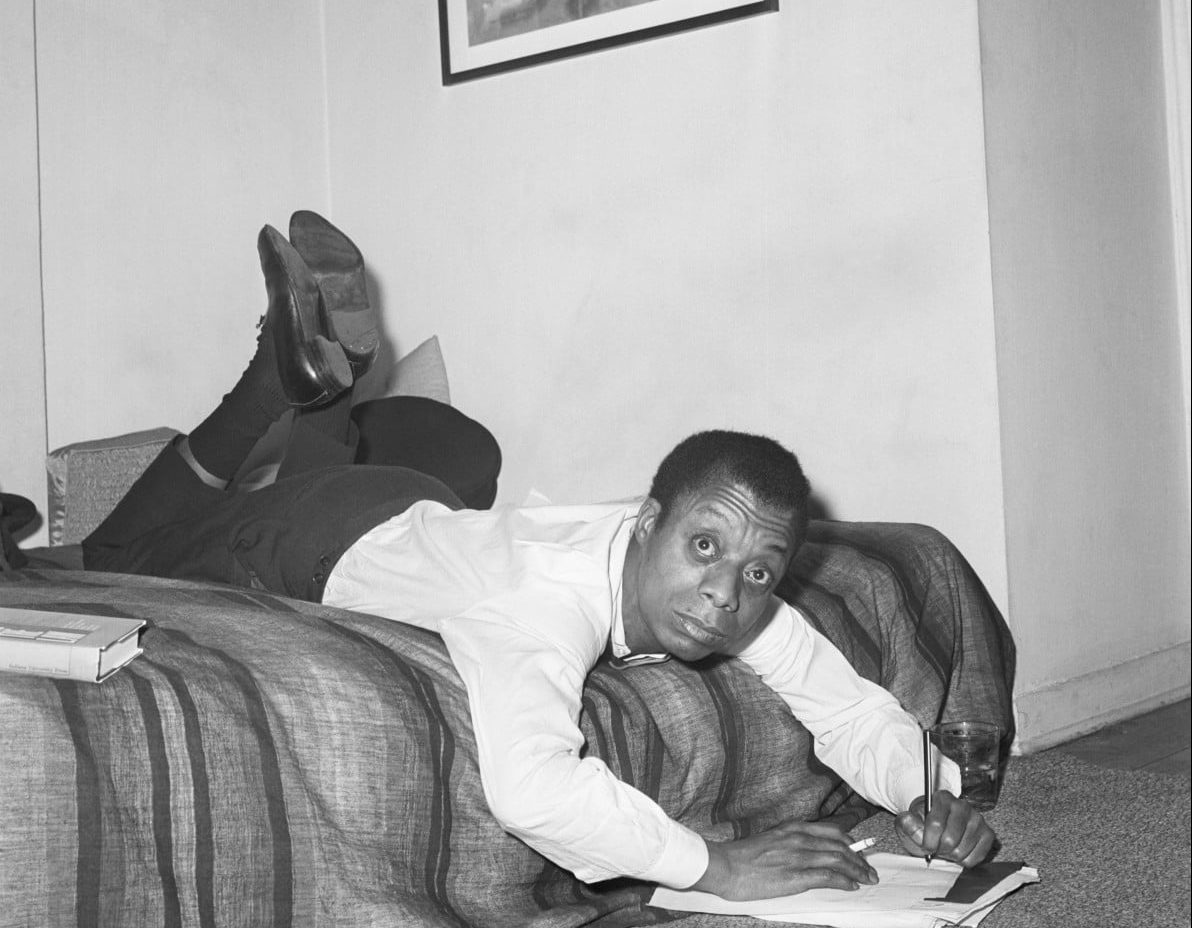 James Baldwin Gets Comfortable to Write