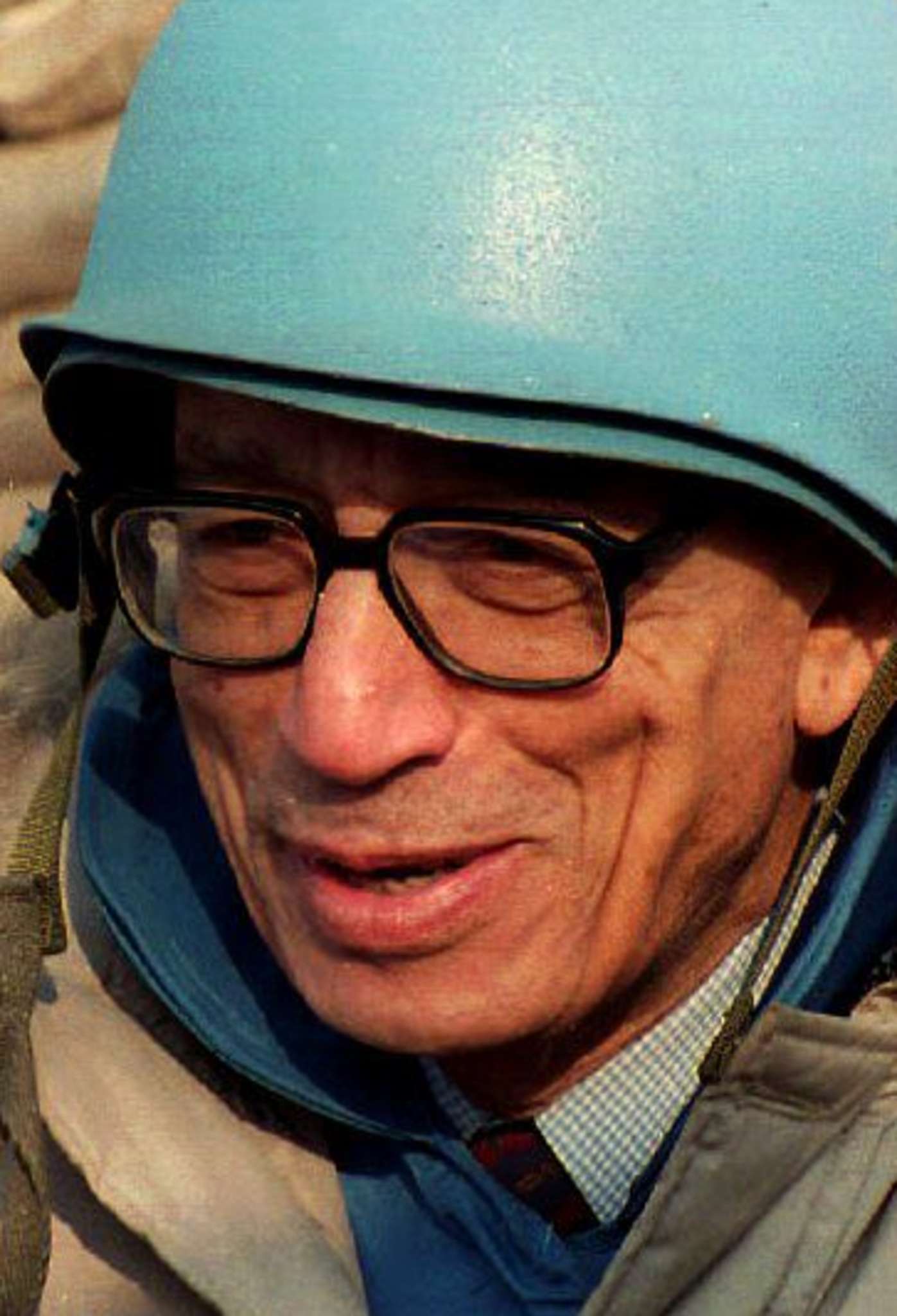U.N. Secretary General Boutros Boutros-Ghali visit