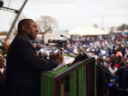Deputy President Cyril Ramaphosa during the beatification of Tsh
