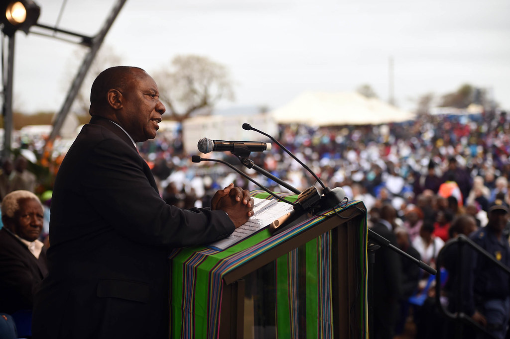 Deputy President Cyril Ramaphosa during the beatification of Tsh