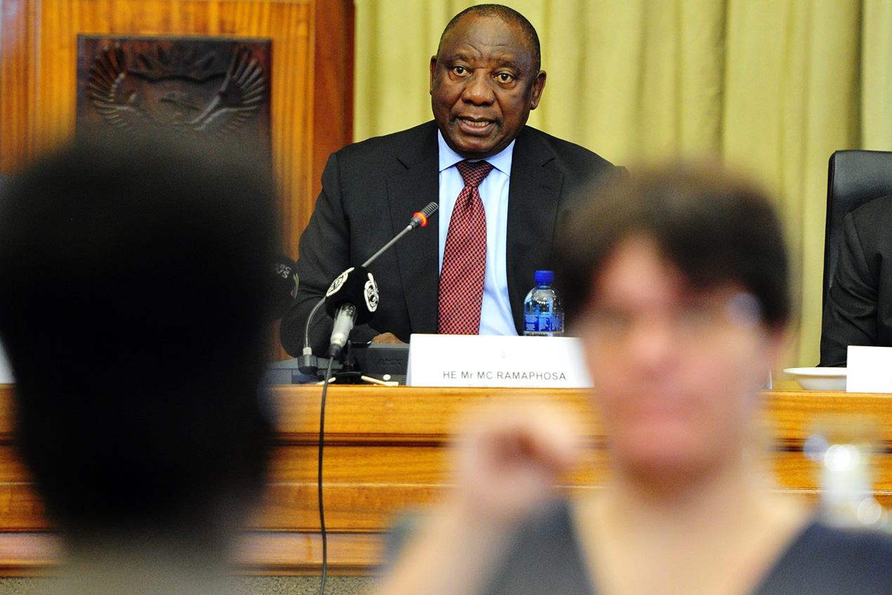 President Cyril Ramaphosa chairs the Presidential Working Group