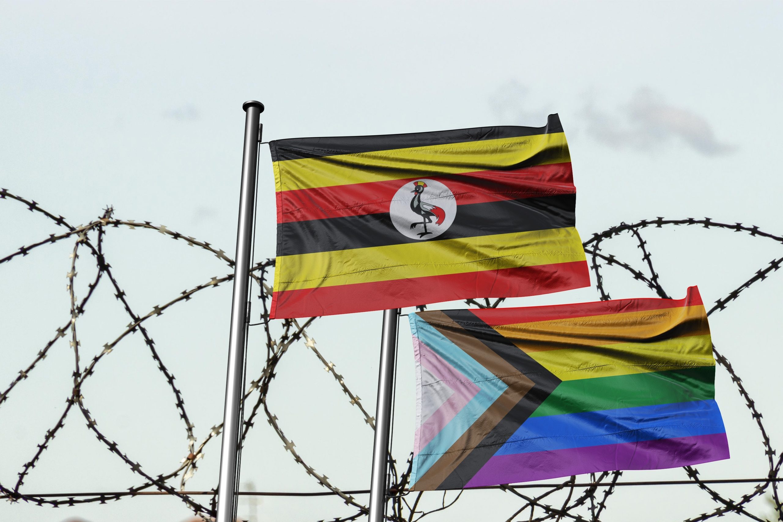 Uganda,Lgbtq,Flag.,Lgbt,Rights,In,Uganda,Lesbian,,Gay,,Bisexual,