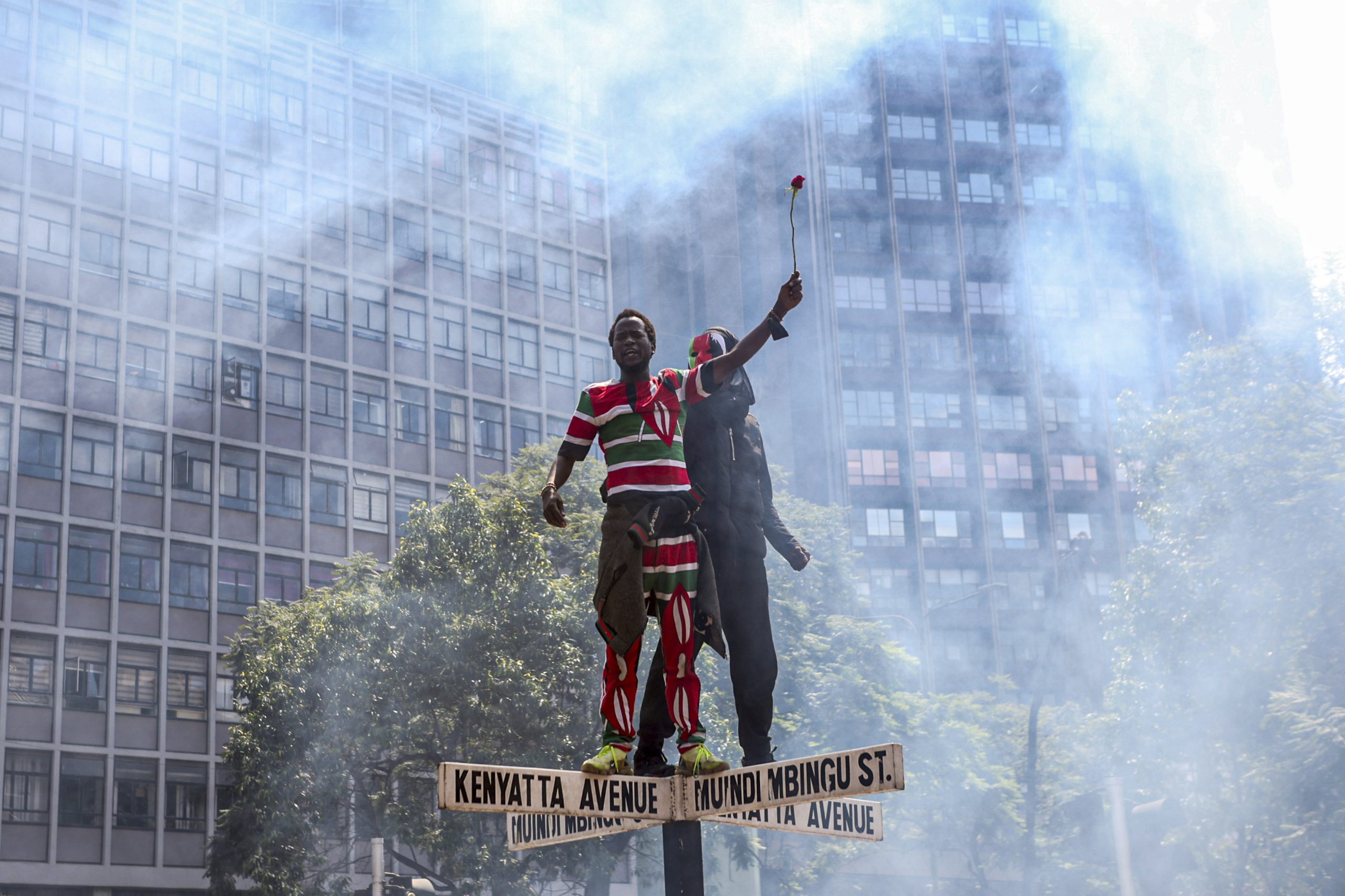 Youth-led protests against high taxes in Nairobi, Kenya - 25 Jun 2024