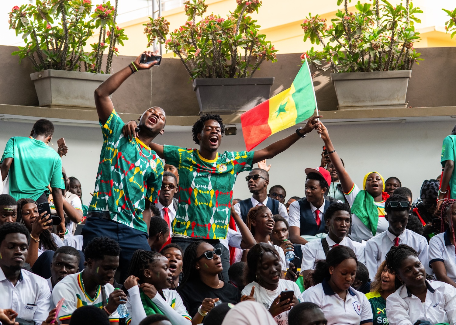 Dakar,,Senegal,,Africa,,January,23,2024,,Senegalese,Fans,Attend,A