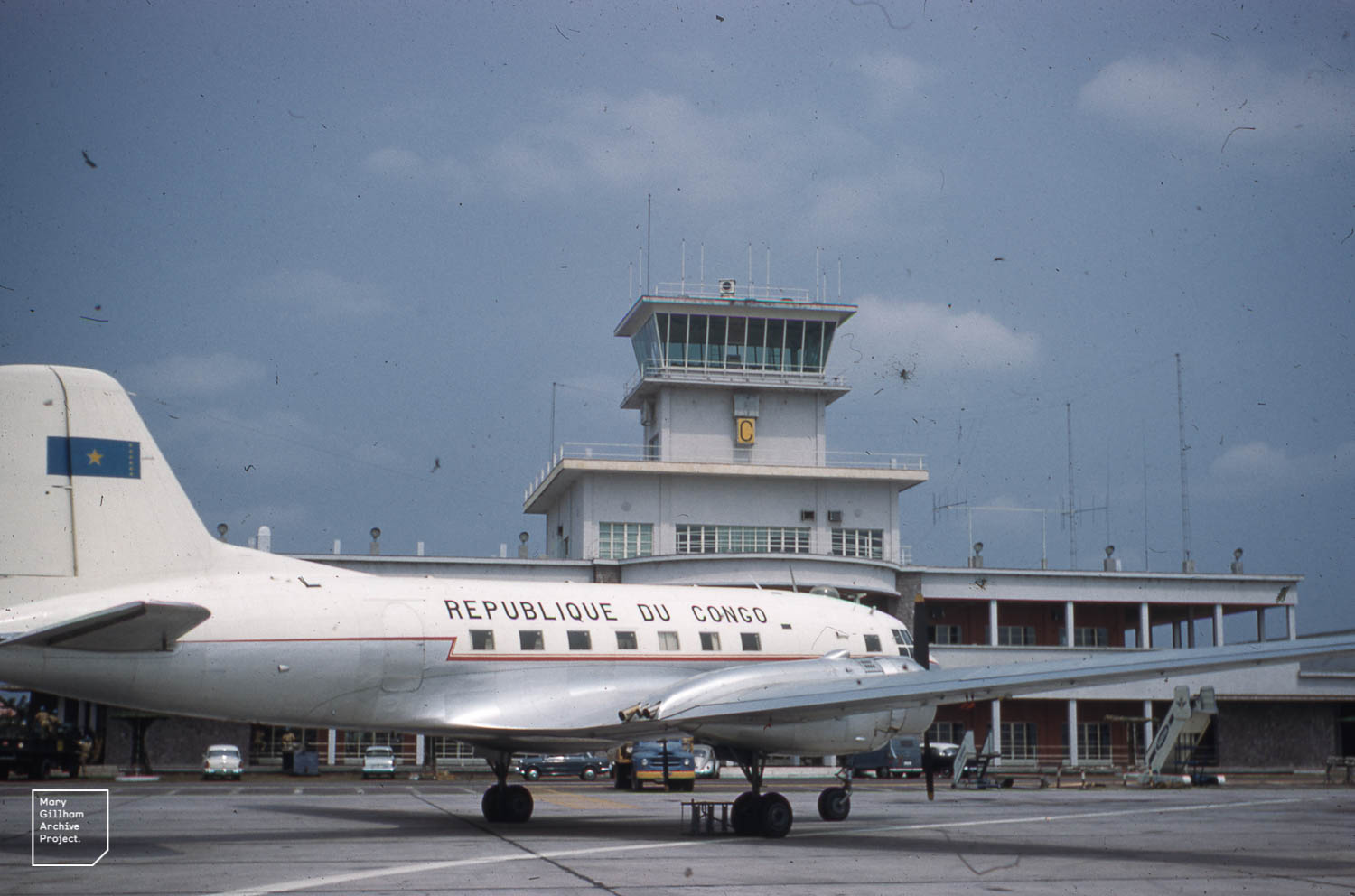Congo plane, less the 'Belgique' in Leopoldville airport. (Belgi