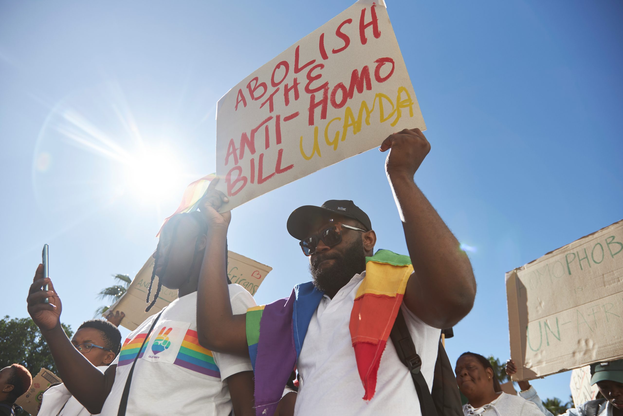 Cape,Town,,South,Africa,-,March,31,2023:,Protesters,Take