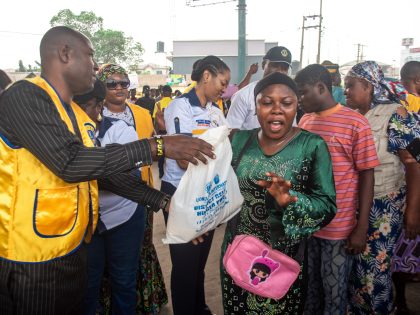 Residents,Of,Agege,Community,Gather,At,An,Ngo,Event,,Food