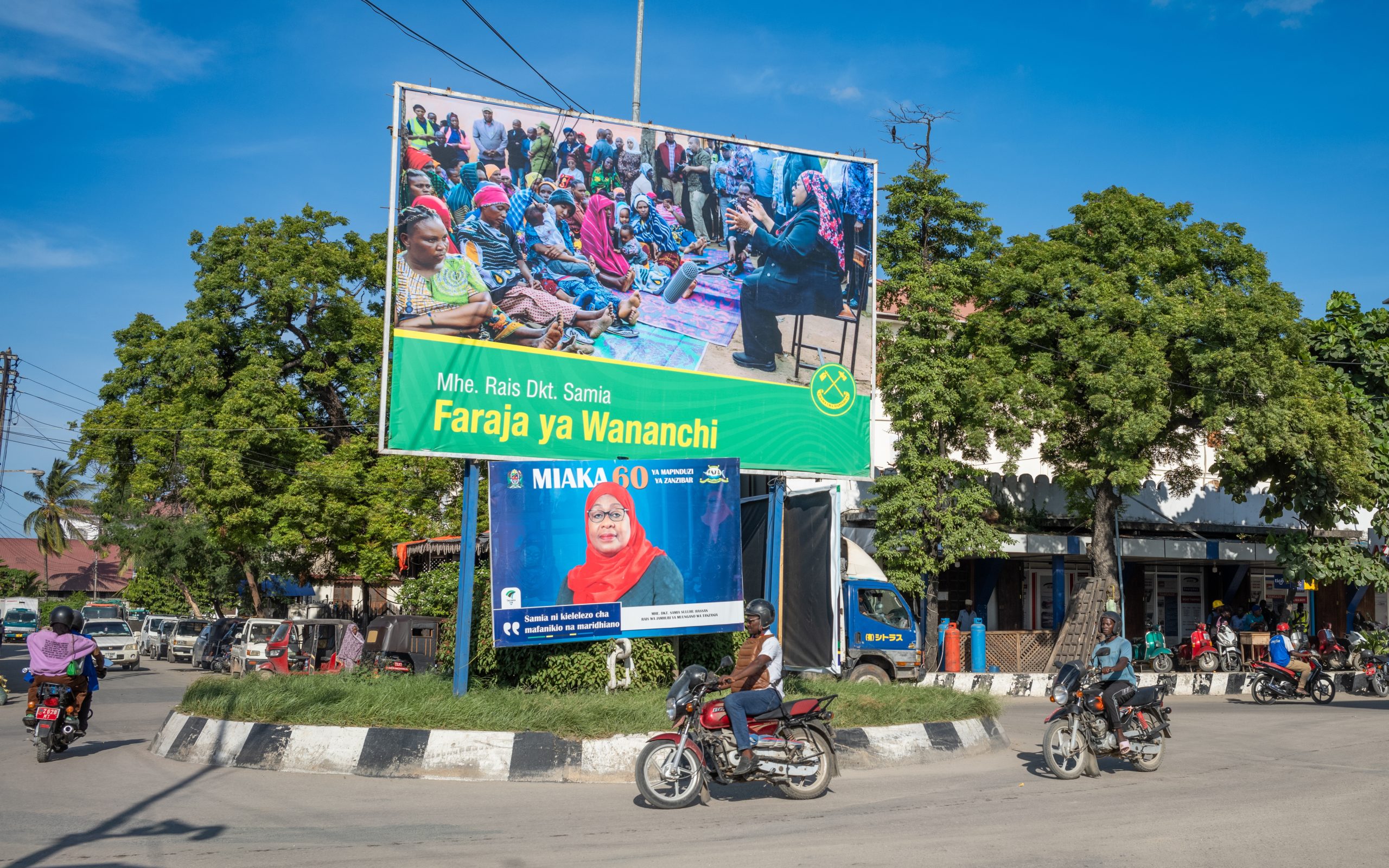 Stone,Town,Zanzibar,-,Feb,3,2024:,Political,Posters,Supporting