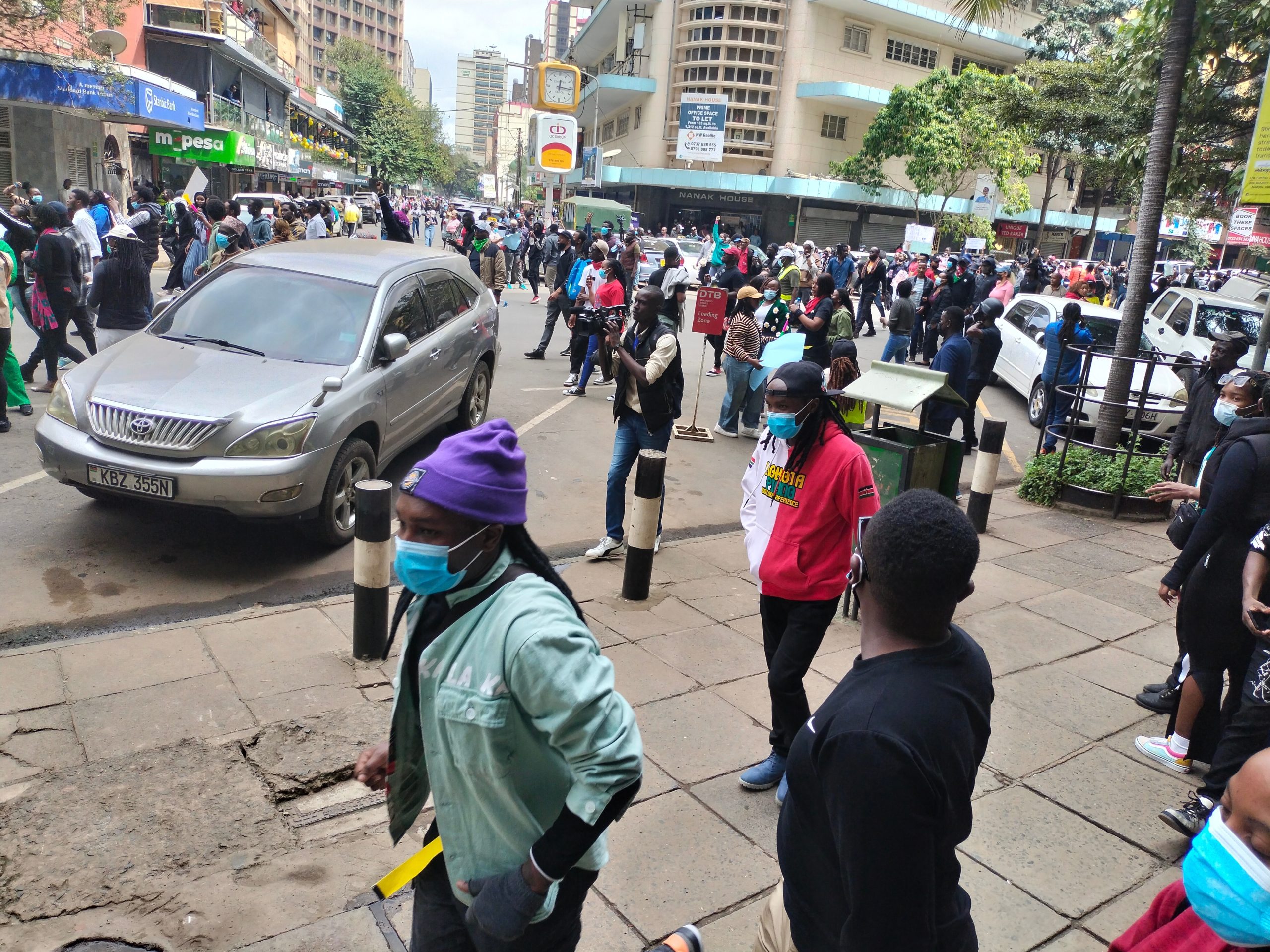 Demonstrators,Flood,The,Streets,In,Nairobi,,Kenya,,The,Third,Day