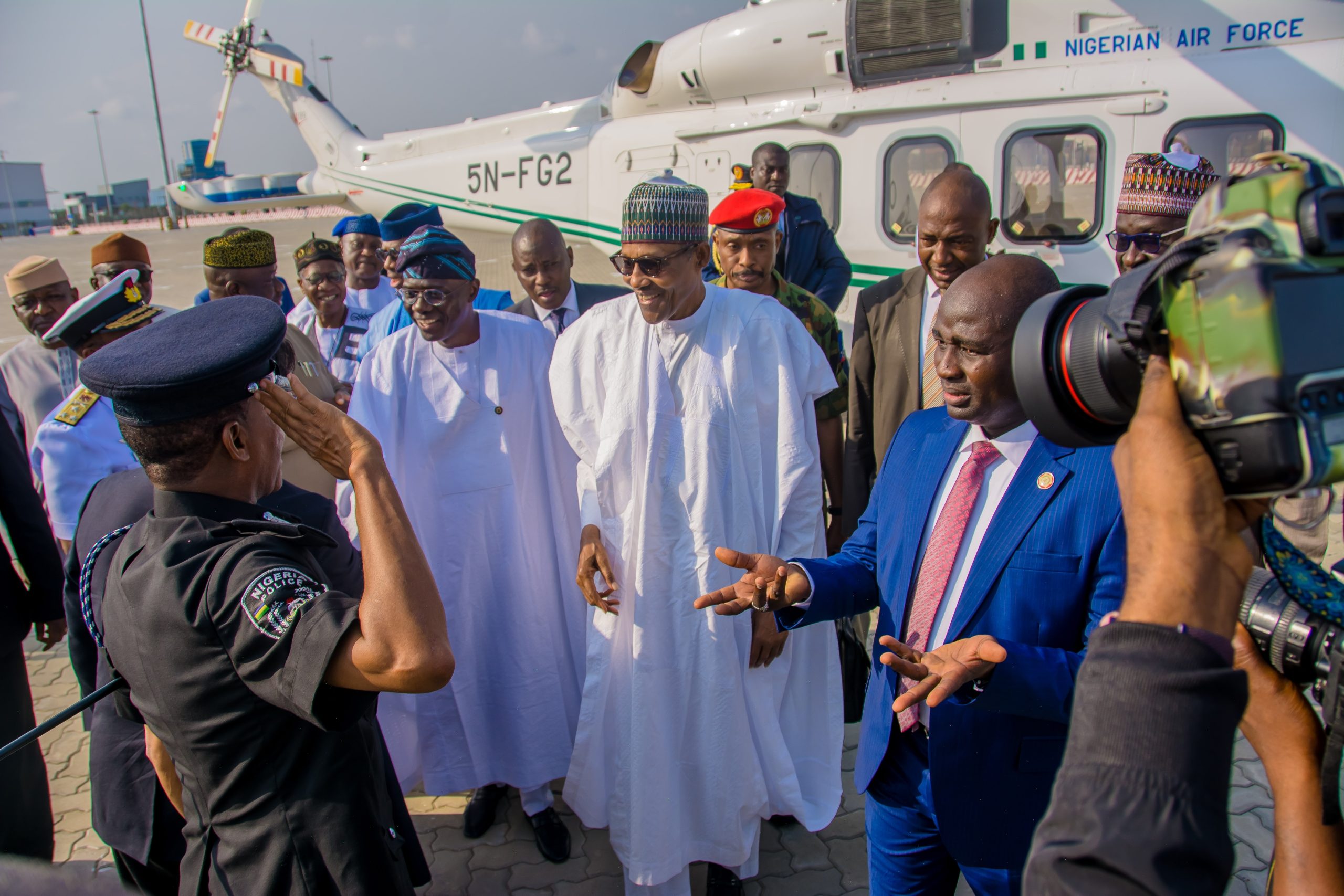 Nigerian,President,Muhammadu,Buhari,,During,A,Visit,To,The,Lekki