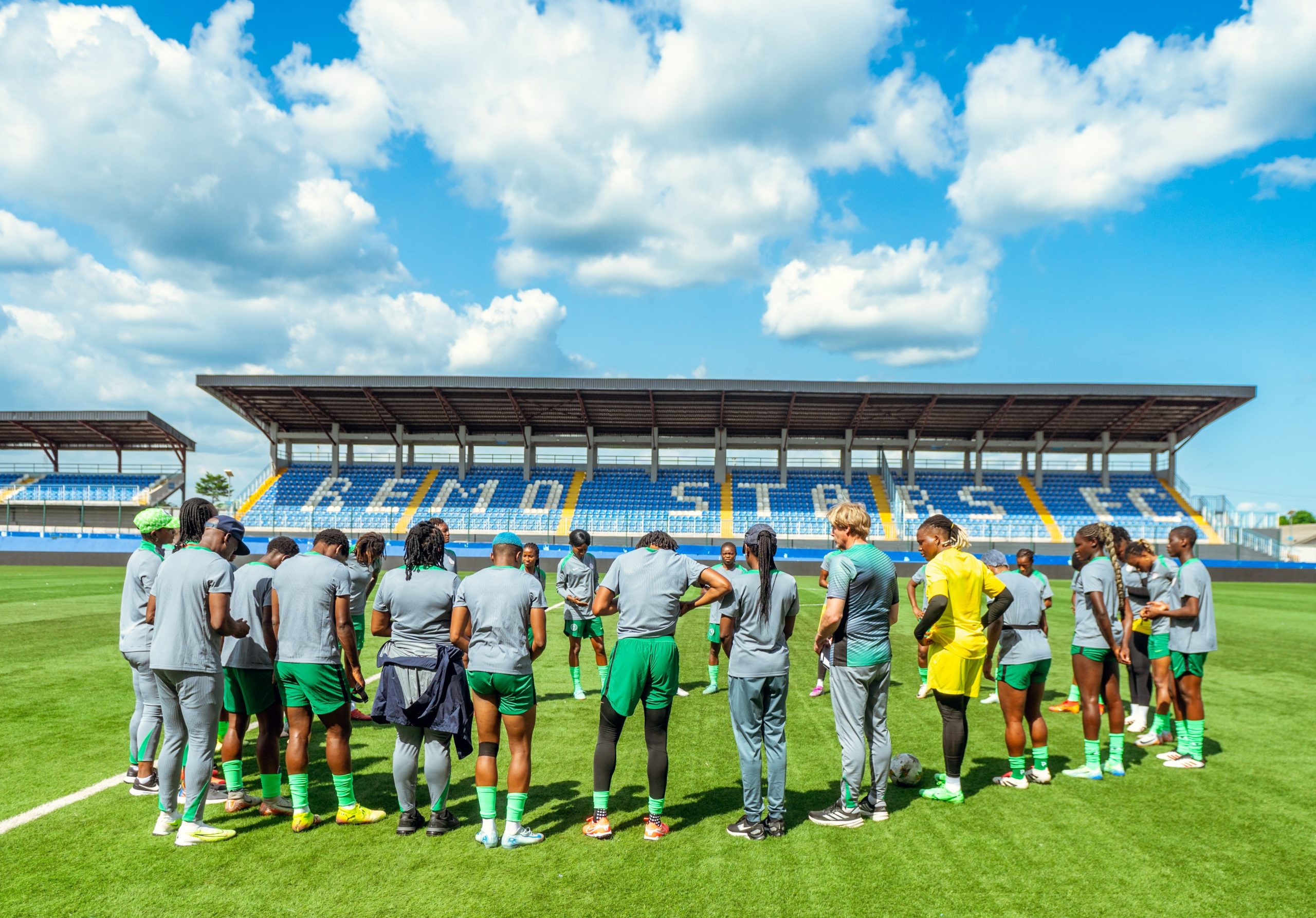 Super,Falcons,Of,Nigeria,Players,Trains,With,The,Super,Falcons