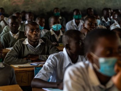 Shianda,,Kenya,-,07.21.2021:,High,School,Students,Wearing,Masks,And