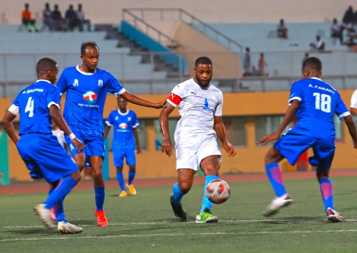 Alex Song playing football in Djibouti