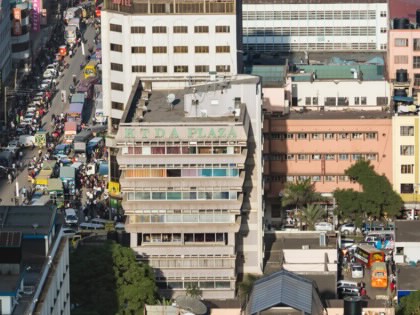 Nairobi buildings from above.