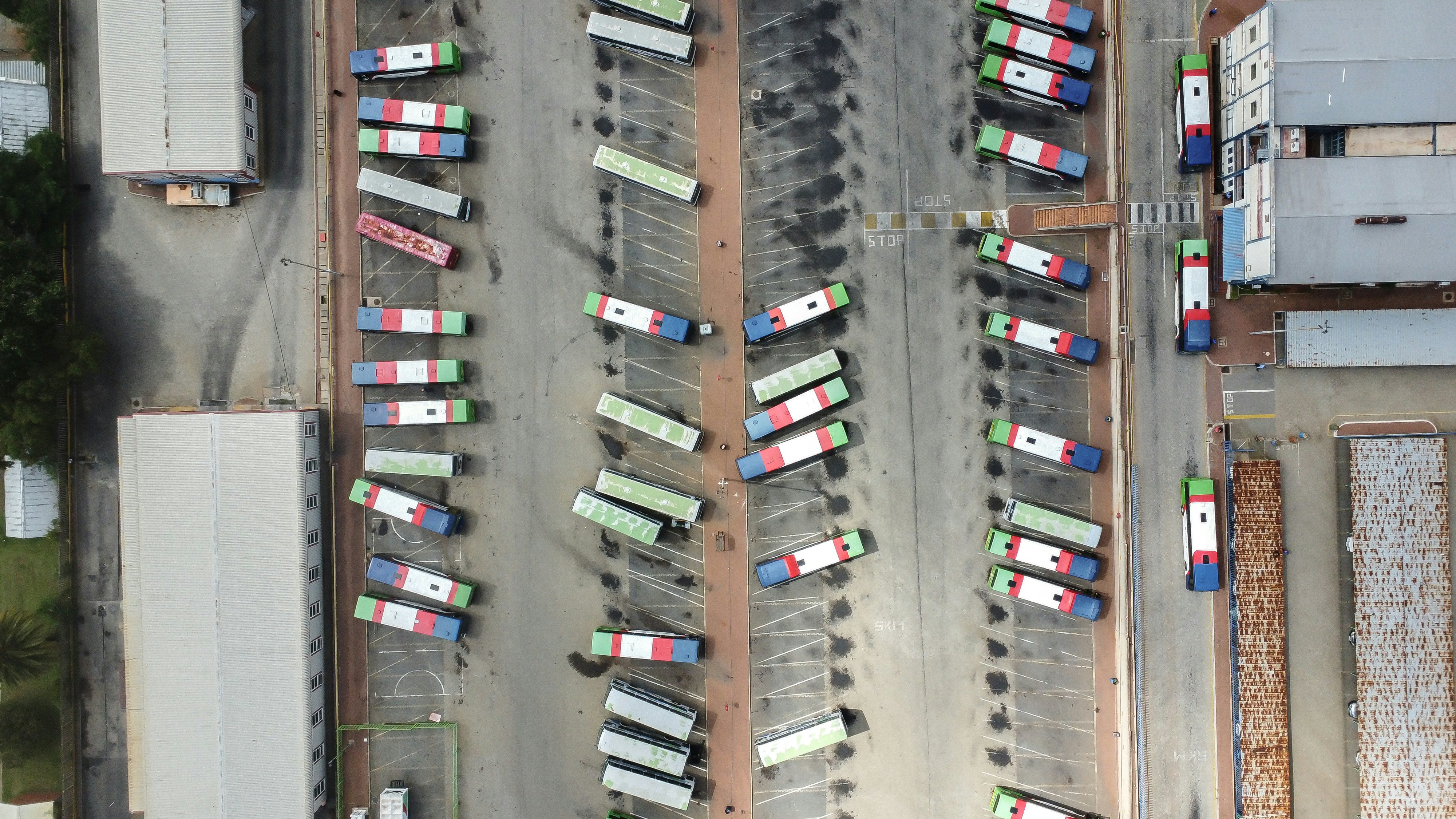 Bus depot, University of the Witwatersrand.